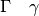 \Gamma \quad \gamma