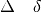 \Delta \quad \delta