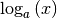 \log_{a}{(x)}