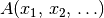 A(x_1 ,\, x_2 ,\, \ldots )