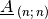 \underline{A}_{\;(n;\,n)}