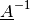 \underline{A}^{-1}