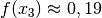 f(x_3) \approx 0,19