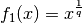 f_1(x)=x ^{\frac{1}{q}}