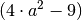 (4 \cdot a^2 - 9)