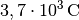 \unit[3,7 \cdot
10^{3}]{C}