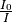 \frac{I_0}{I}