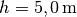 h=\unit[5,0]{m}