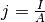 j = \frac{I}{A}