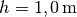 h=\unit[1,0]{m}