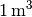 \unit[1]{m^3}