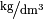 \unitfrac{kg}{dm^3}